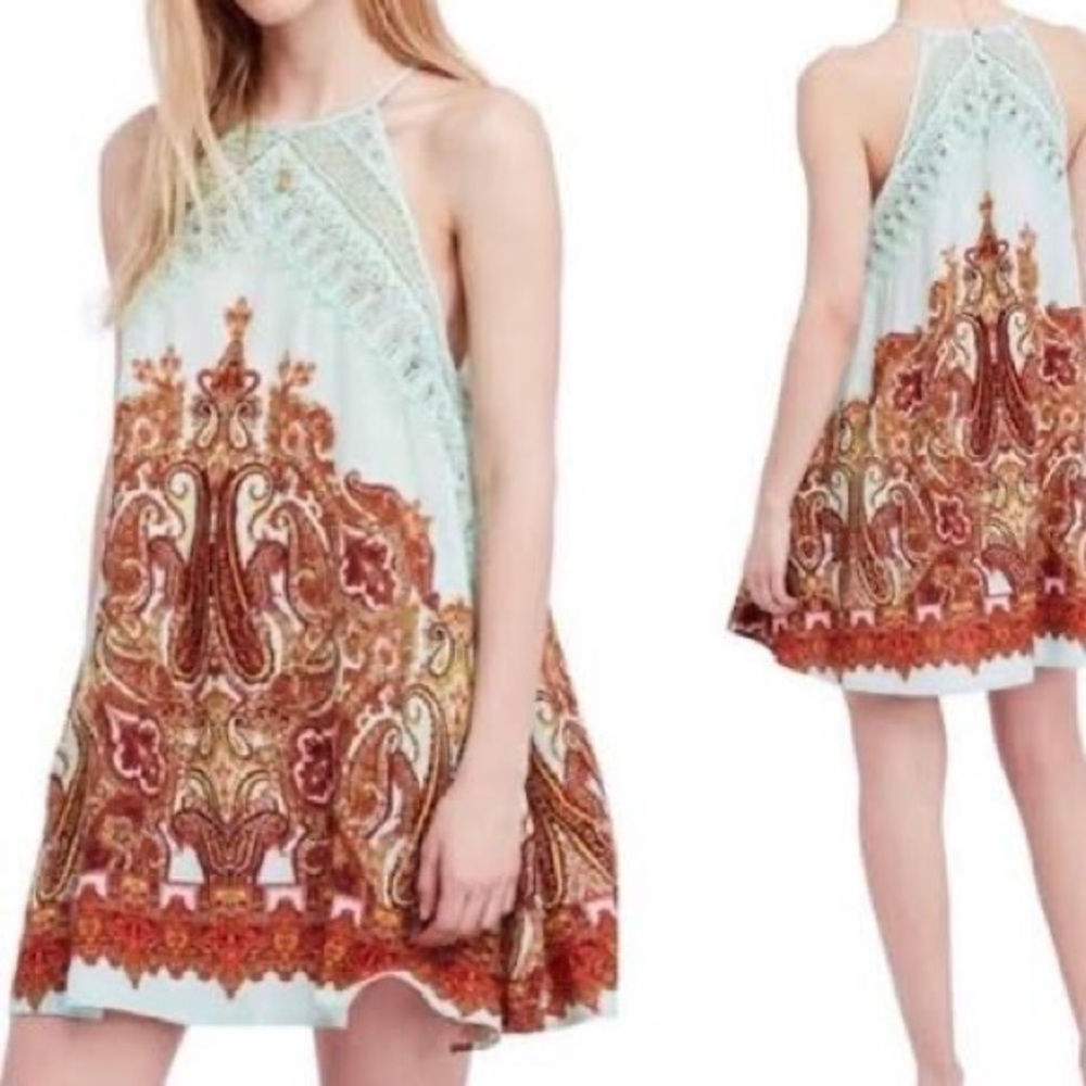 Free People | Shea Printed Mini | Mint Size L